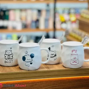 فروش عمده ماگ سفید طرح حیوانات