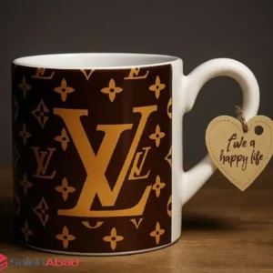 فروش عمده لیوان سرامیکی چاپی طرح LV