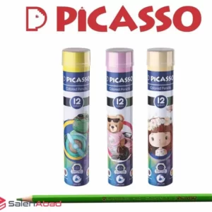 فروش عمده مداد رنگی 12 رنگ استوانه PICASSO