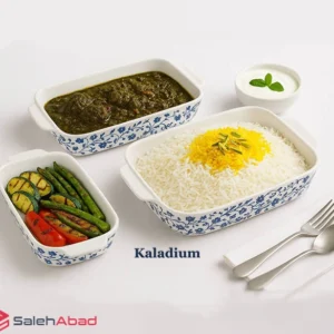 فروش عمده تابه سرامیکی طرح گل آبی 3 سایز