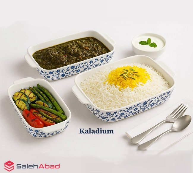 فروش عمده تابه سرامیکی طرح گل آبی 3 سایز