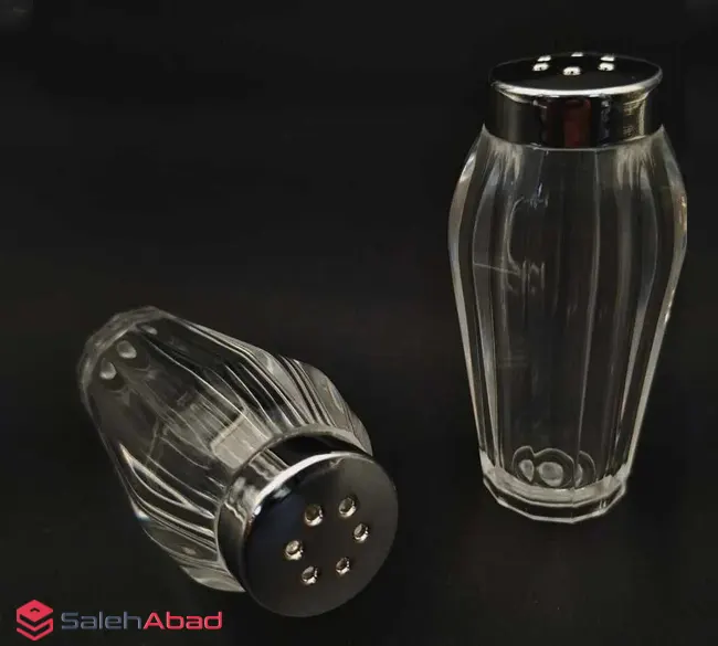 فروش عمده نمکدان شیشه ای جفتی خمره ای