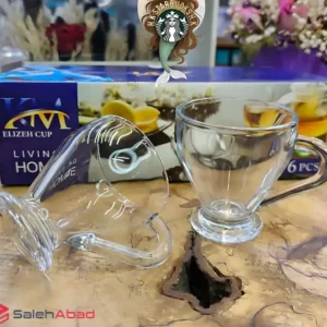 فروش عمده فنجان شیشه ای KM مدل الیزه