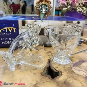 فروش عمده فنجان شیشه ای KM مدل روما