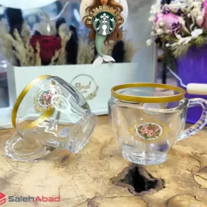 فروش عمده سرویس فنجان لب طلا گل رز مورا