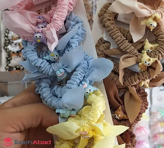فروش عمده کش مو پارچه ای کرومی