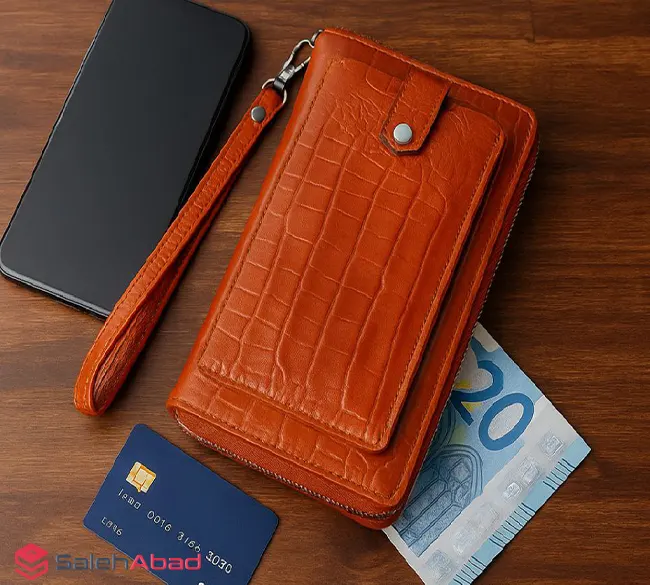 فروش عمده کیف پاسپورتی دستی چرم گاوی