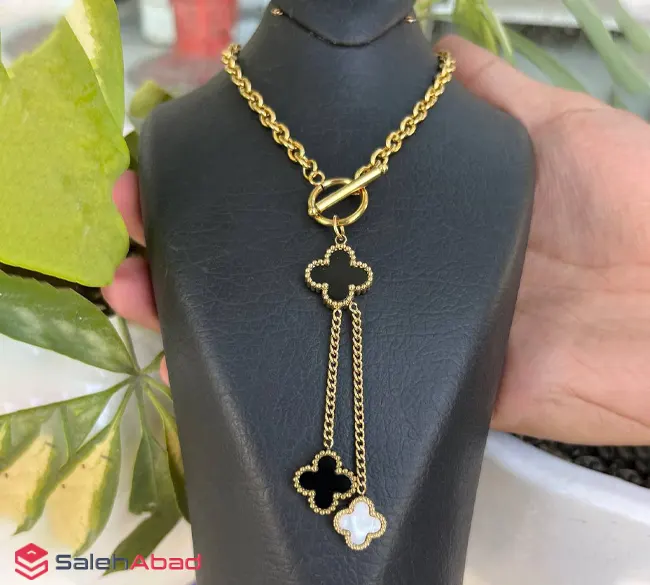 فروش عمده گردنبند استیل طرح ونکلیف