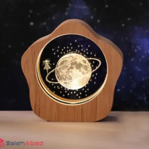 فروش عمده گوی کریستال کهکشان دور چوبی