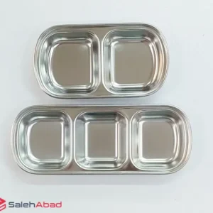 فروش عمده اردو خوری استیل دو خانه و سه خانه