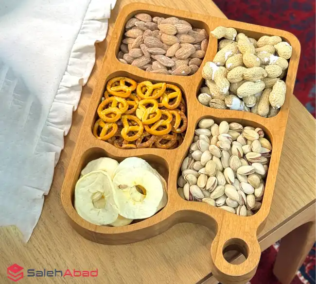 فروش عمده اردو خوری چوبی 5 خانه دفرمه