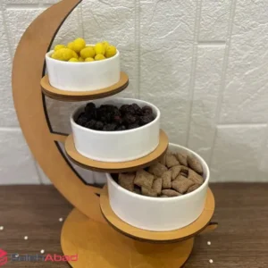 فروش عمده اردو خوری سرامیکی استند چوبی