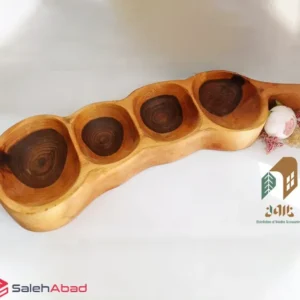 فروش عمده اردو خوری چوبی طرح لوبیا 4 خانه