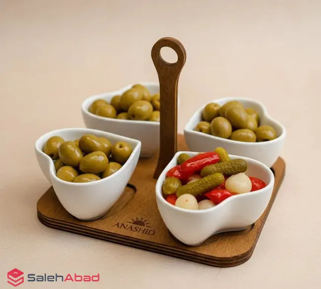 فروش عمده اردو خوری قلبی 4 خانه زیر چوبی