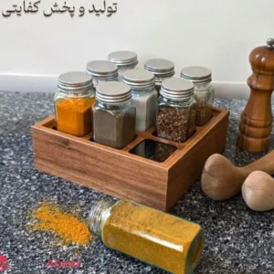 فروش عمده بانکه مکارتی استند چوبی 9 عددی