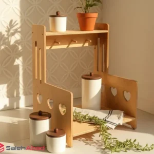 فروش عمده استند اسپرسو ساز چوبی قلبی