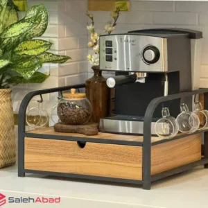 فروش عمده استند قهوه ساز چوبی آویز دار