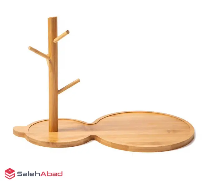 فروش عمده استند فنجان و نعلبکی چوبی