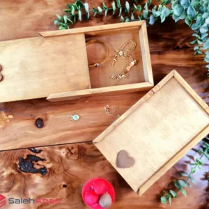 فروش عمده باکس جواهرات چوبی طرح قلب