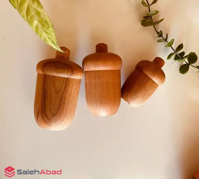 فروش عمده بلوط چوبی دکوری 3 عددی