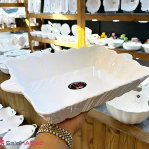 فروش عمده تابه مرغ خوری مستطیلی سفید