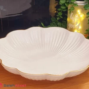 فروش عمده دیس سرامیکی گرد طرح گلبرگ