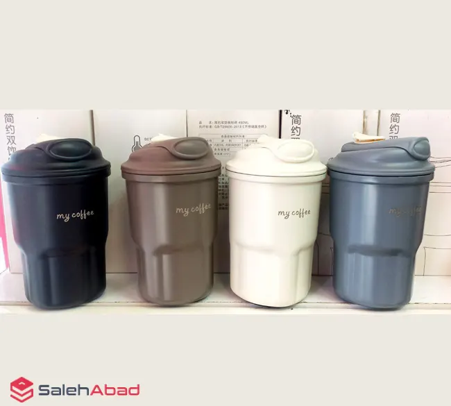 فروش عمده تراول ماگ استیل کافی 450 میل