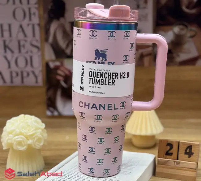فروش عمده تراول ماگ طرح CHANEL استنلی