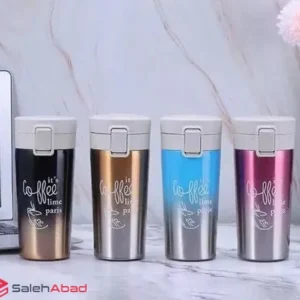 فروش عمده تراول ماگ کافی دو رنگ 530 میل