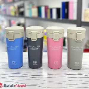 فروش عمده تراول ماگ استیل طرح گربه 380 میل