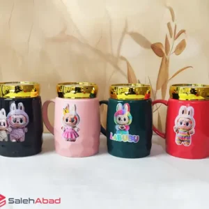 فروش عمده ماگ درب آینه ای سرامیکی لبوبو