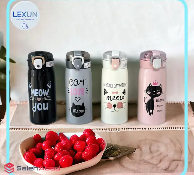 فروش عمده تراول ماگ طرح گربه 350 میل