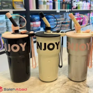 فروش عمده تراول ماگ استیل نی دار ENJOY