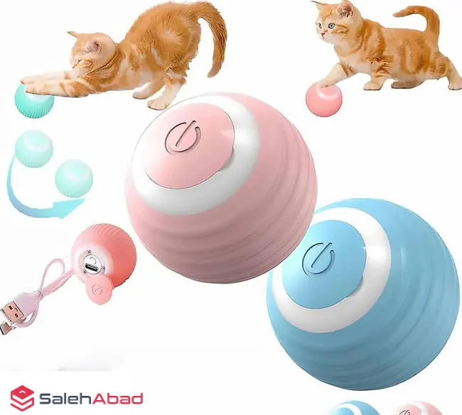 فروش عمده توپ غلتان گربه و سگ شارژی