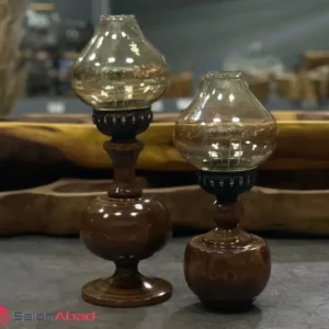 فروش عمده جاشمعی چوبی مدل گردسوز
