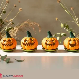 فروش عمده جاشمعی سرامیکی کدو زیره دار