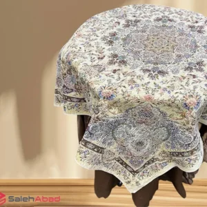 فروش عمده رومیزی ترمه مربع لبه دالبری