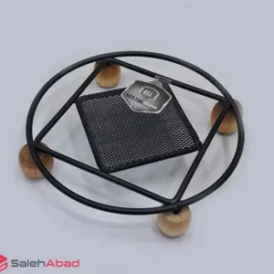 فروش عمده زیر دیگی فلزی گرد پایه چوبی