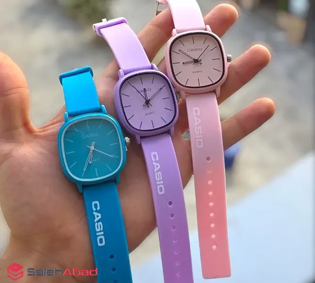 فروش عمده ساعت مچی بند سیلیکونی CASIO