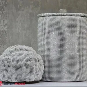 فروش عمده جا دستمال کاغذی و سطل نگینی