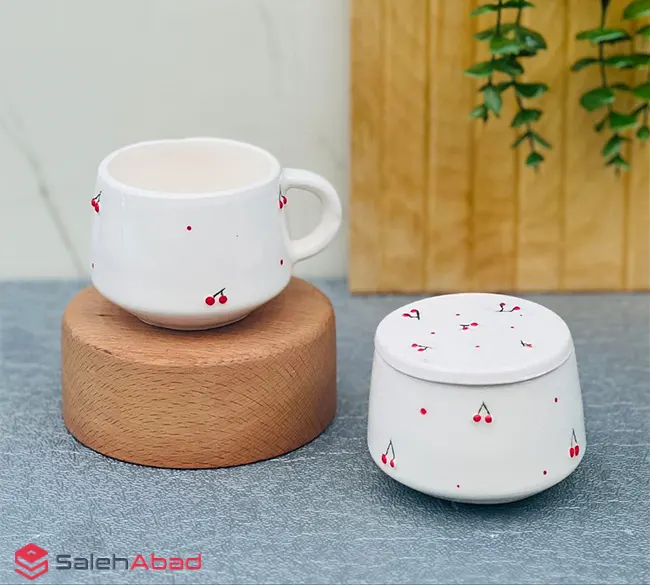 فروش عمده ست چای خوری تک نفره طرح آلبالو