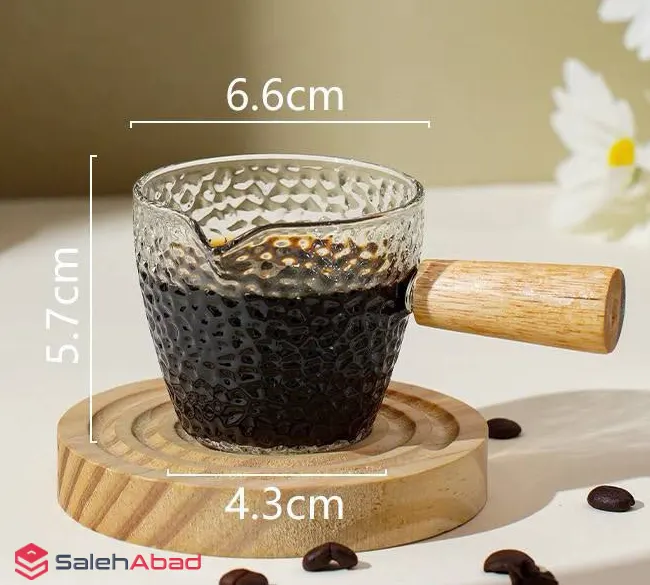 فروش عمده سس خوری پیرکس با دسته چوبی