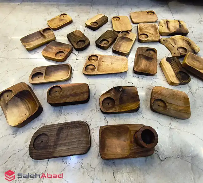فروش عمده ظرف سرو چوبی مستطیل روستیک