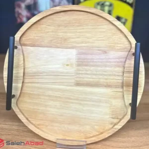 فروش عمده سینی چوبی رابروود دسته مشکی