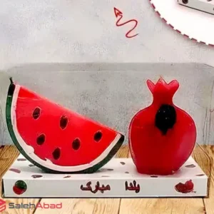 فروش عمده شمع یلدایی طرح انار و هندوانه