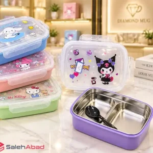 فروش عمده ظرف غذا استیل کودک کرومی و دوستان