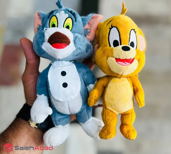 فروش عمده عروسک پولیشی تام و جری 15 سانتی