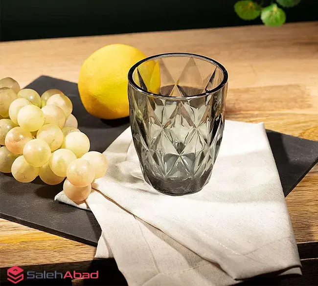 فروش عمده لیوان شیشه ای طرح لوزی دلی سوگا