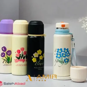 فروش عمده فلاسک استیل 550 میل گلدار