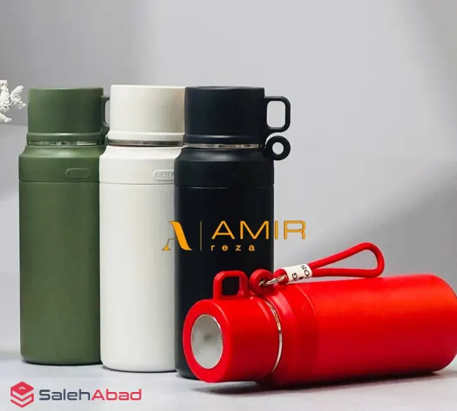 فروش عمده فلاسک استیل درب آینه ای 800 میل